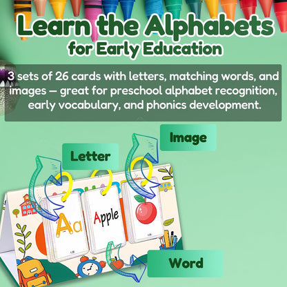 Flipping Calendar Set for Kids 3-10 - Learning Pocket Chart, Sentence Building Flash Cards, Kids Puzzle Games for Homeschool Classroom, Educational Gifts for Boys Girls (Sentence Building)