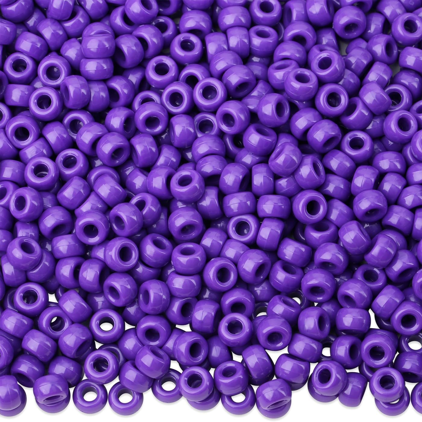 1000Pcs Valentine's Day Pony Beads Pink Red White Bracelets Crafts 6x9mm Bulk Plastic Pony Valentine Beads for Jewelry Making Party Party DIY Crafts Necklace Keychain Romantic Accessories