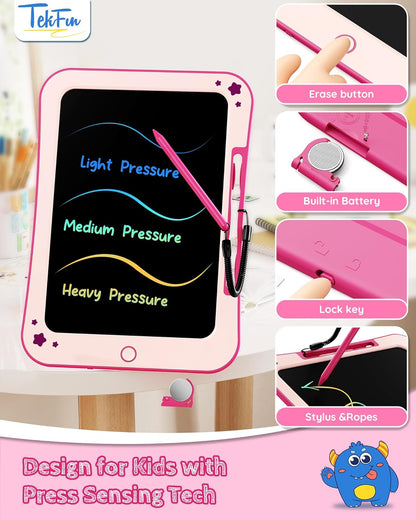 Birthday Gifts for Kids, 10inch LCD Writing Tablet Doodle Board, Mess Free Coloring Drawing Pad,Toddler Travel Toys, 3 4 5 6 7 8 Year Old Girl Birthday Gift, Christmas Easter Toys