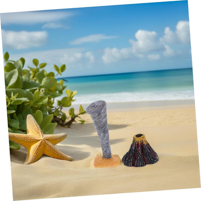 TOYANDONA 2Pcs Artificial Volcano and Tornado Model Natural Disaster Science for Home School Classroom Educational Exploration