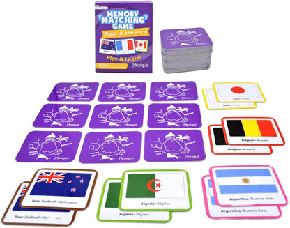 Menique Wild Animals Memory Matching Game – 80 Cards (40 Pairs) with Real Photos – Includes Educational Booklet with Animal Facts – Fun & Cognitive Game for Kids and Adults