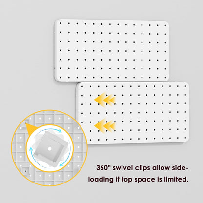 Pegboard Combination Kit - Pegboards and Accessories Modular Hanging for Wall Organizer, Crafts Organization, Ornaments Display, Nursery Storage, Peg Board