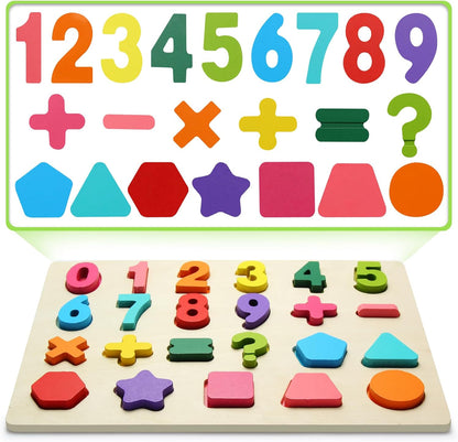 Wooden Puzzles for Toddlers, ABC Alphabet Puzzle, Learning Toys, Preschool Learning Activities, Preschool Educational Toddler Puzzle for Gift Set