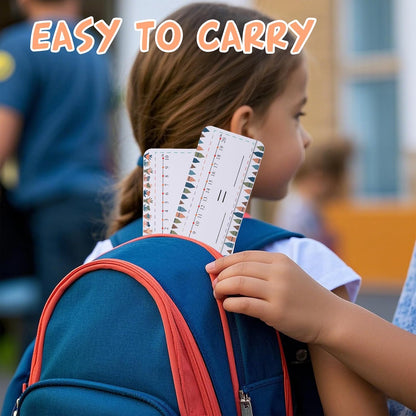 40 Packs Number Line Dry Erase Boards Cards, Double Sided Writable and Erasable Board Card Featuring -10-10 Number Line On One Side 0-20 On The Other, Classroom Must Haves Boards for Students