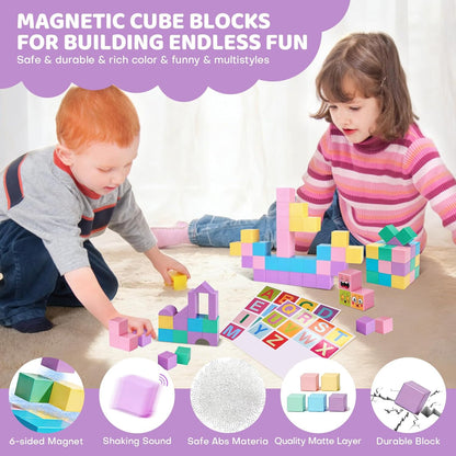 Marble Run for Kids - 133 PCS Construction Building Blocks Toys with Plastic Marbles, Maze Marble Track STEM Educational Toy, Birthday Gifts for Boys and Girls