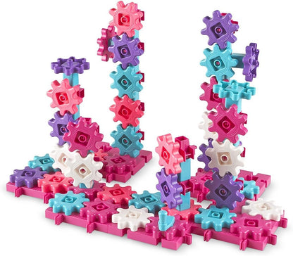 Learning Resources Gears 100-Piece Deluxe Building Set -STEM Activities, Fine Motor Skills, Toddler Explorer Kit, Science and Construction, Boys and Girls Gifts