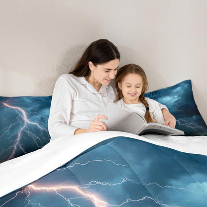Castle Fairy Drum Kit Comforter Set,Musical Instruments Bedding Set for Kids Girls Women,Adults Rock Music Comforter,Neon Lighting Quilted Duvet Set Bedroom Collection Twin Size 2Pcs