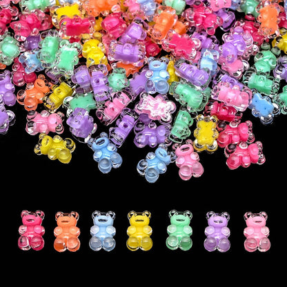 200g+ Candy Bulk Assorted Cute Kandi Beads for Jewelry Making, Bracelet Making Kit, Craft Supplies Charm Beads(Mixed II)