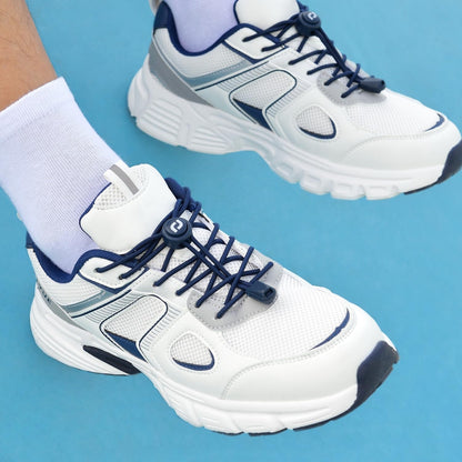 RJ-Sport Tieless Elastic Shoe Laces - Heavy Duty No Tie Shoelaces for Kids and Adult with Strong Lock and Speed Shoestrings