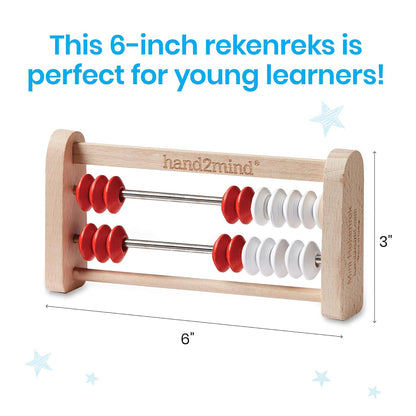 hand2mind Mini 20-Bead Wooden Rekenrek Class Set, Number Rack for Kids, Abacus for Kids, Counting Beads, Math Counters, Educational Toys for Elementary, Math Manipulatives (Set of 25)
