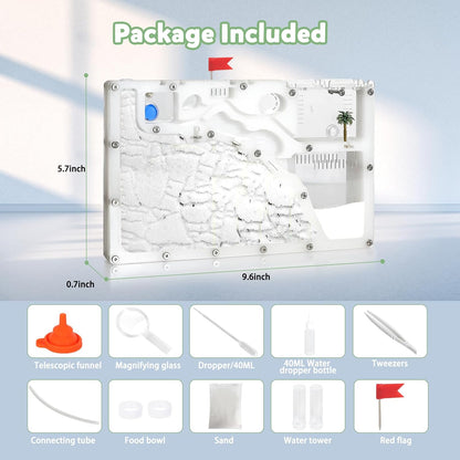 Ant Farms with Connections, Ant Farms, Live Ants for Ant Farm Educational Science DIY Toy Kit - STEM Learning Toy - Great Gifts [Ants not Included] (House)