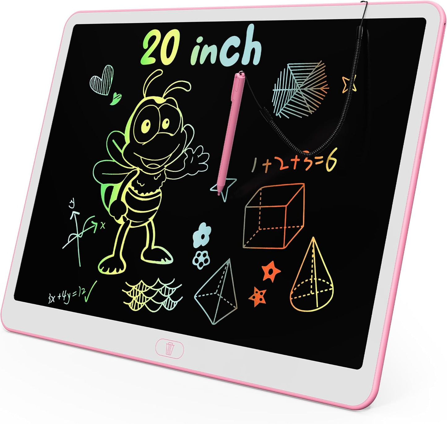 KOKODI LCD Writing Tablet, 12 Inch Colorful Toddler Doodle Board Drawing Tablet, Erasable Reusable Electronic Drawing Pads, Educational and Learning Toy for 3-6 Years Old Boy and Girls(Blue)