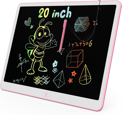 KOKODI LCD Writing Tablet, 12 Inch Colorful Toddler Doodle Board Drawing Tablet, Erasable Reusable Electronic Drawing Pads, Educational and Learning Toy for 3-6 Years Old Boy and Girls(Blue)