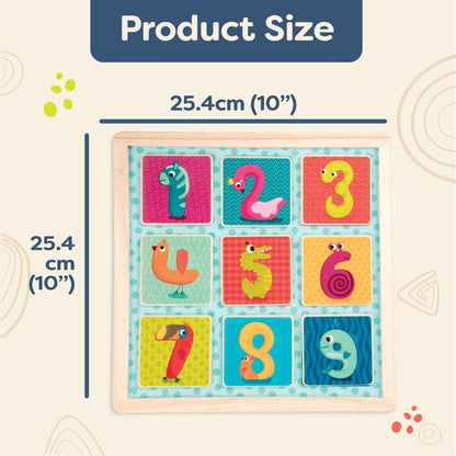 B. toys - Magnetic Alphabetic - Double-Sided Puzzle & Chalkboard - 26 Magnetic Letter-Pieces - 2-in-1 Puzzle for Kids - 3 Years +