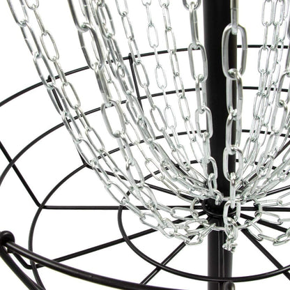 MVP Disc Sports Black Hole Practice 24-Chain Portable Disc Golf Basket Target