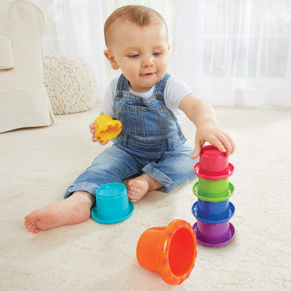 Kidoozie Stack 'n Nest Cups, Developmental Toy for Infants and Toddlers Ages 6 Months and Older