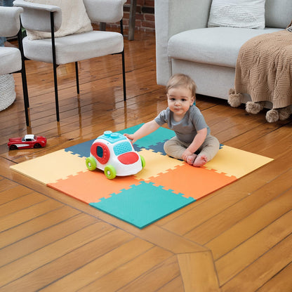 MioTetto Baby Play Mat, Soft Foam Floor Tiles for Kids. Adjustable Interlocking Foam Tiles, Fits with 50x50 Playpen Baby mat for Crawling & Development, Safe & Non-Toxic Playmat for Babies 6-12 Months