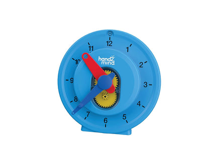 hand2mind Advanced NumberLine Clock, Learn to Tell Time, Analog Clock for Kids Learning, Number Line for Kids, Teaching to Tell Time, Math Manipulatives (Set of 1)