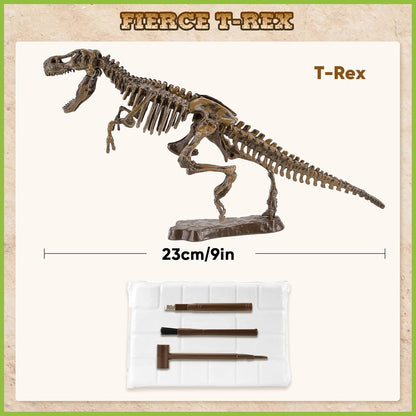 VIBIRIT Dig Up Dinosaurs Skeleton Set,Dinosaur Digging Fossil Kit Model Toys,Excavation Kits for kids5-12year,Educational Realistic Toys for Kids,Boys,Girls