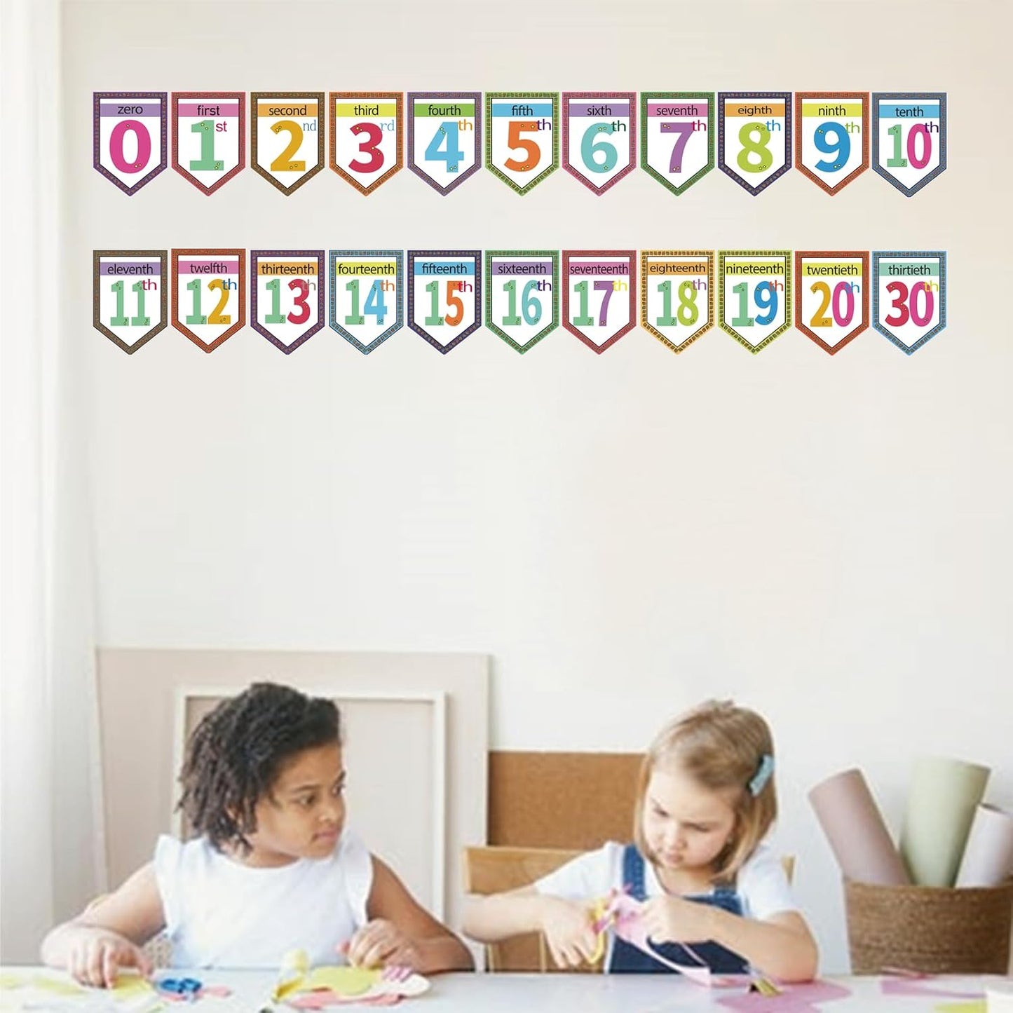 48 Pieces Cursive Alphabet and Number Back to School Bulletin Board Set, Cursive Letter Formation Cards, Early Learning Posters Cards for Kindergarten Primary Classroom Wall Décor(Cursive Style)