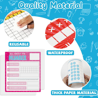 Numbers 0-29 Bulletin Board Set Classroom Decorations Number Line Whiteboards Cards Back to School Wall Decals Numbers 0-29 Math Posters for Learning to Count Elementary School Math Classroom Decor