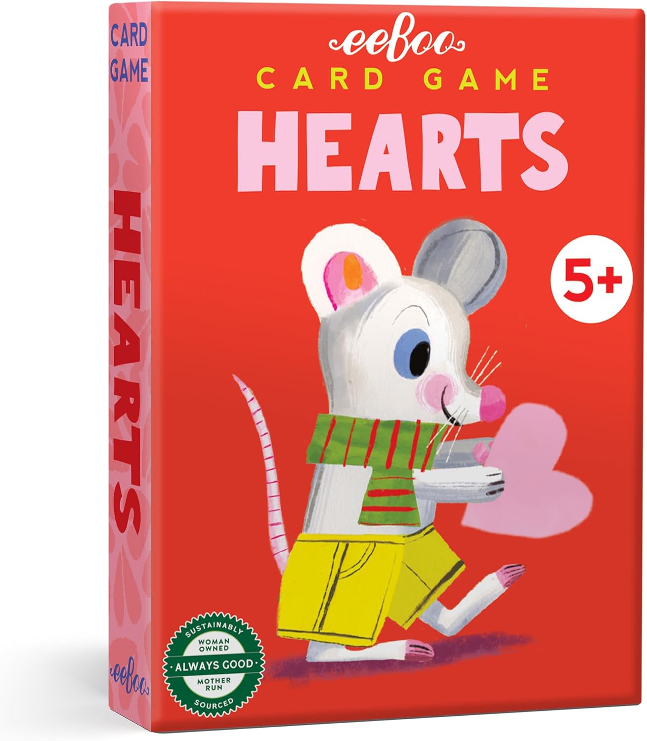 eeBoo Old Maid Playing Card Game - 50 Career Themed Cards, Classic Matching Card Game, Durable Oversized Cards, Screen-Free Fun, Ages 5+