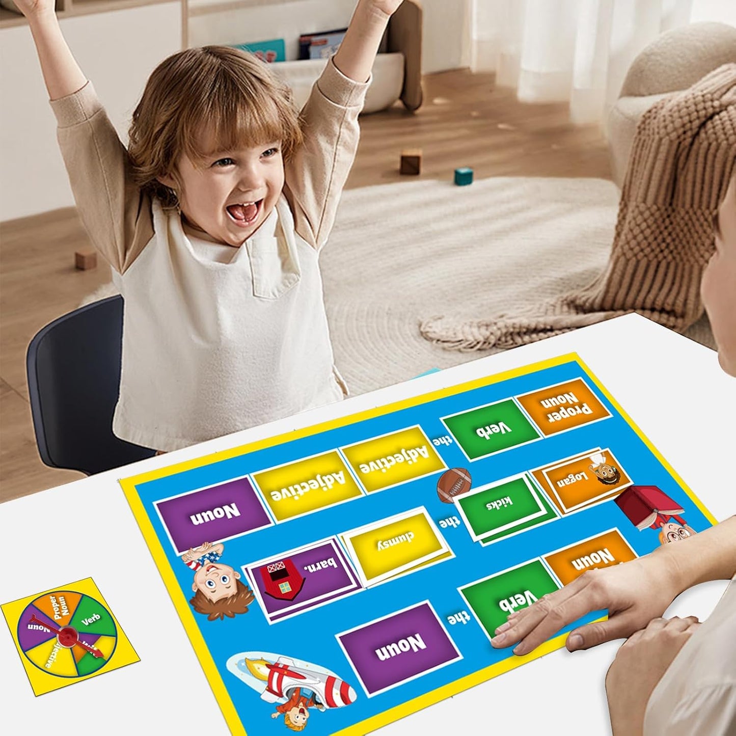 Sentence Building for Kids Sight Words Games Grammar Sentence Building The Fidget Game Sight Words Speak and Spell Speech Therapy Materials