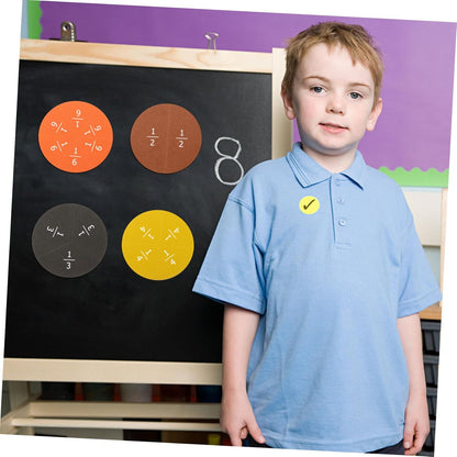DOITOOL 1 Set Eva Fraction Circles for Educational Math for Learning Fractions School Engaging Early Educational Plaything