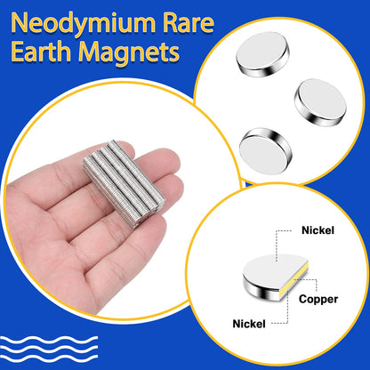 320Pcs Small Neodymium Magnets, 6x2mm Small Rare Earth Magnet Mini Magnets for Whiteboard, Office, School, STEM Measurement Kit, 3D Printing,Science Experiments
