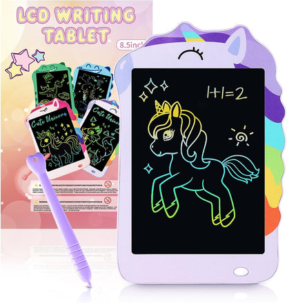 LCD Doodle Board Dinosaur Writing Tablet for Kids Toys, 8.5 Inch Colorful Todder Drawing Pad for Educational Learning Gift in Christmas Birthday Suitable for 3 4 5-8 Years Old Boys Girls (Green)