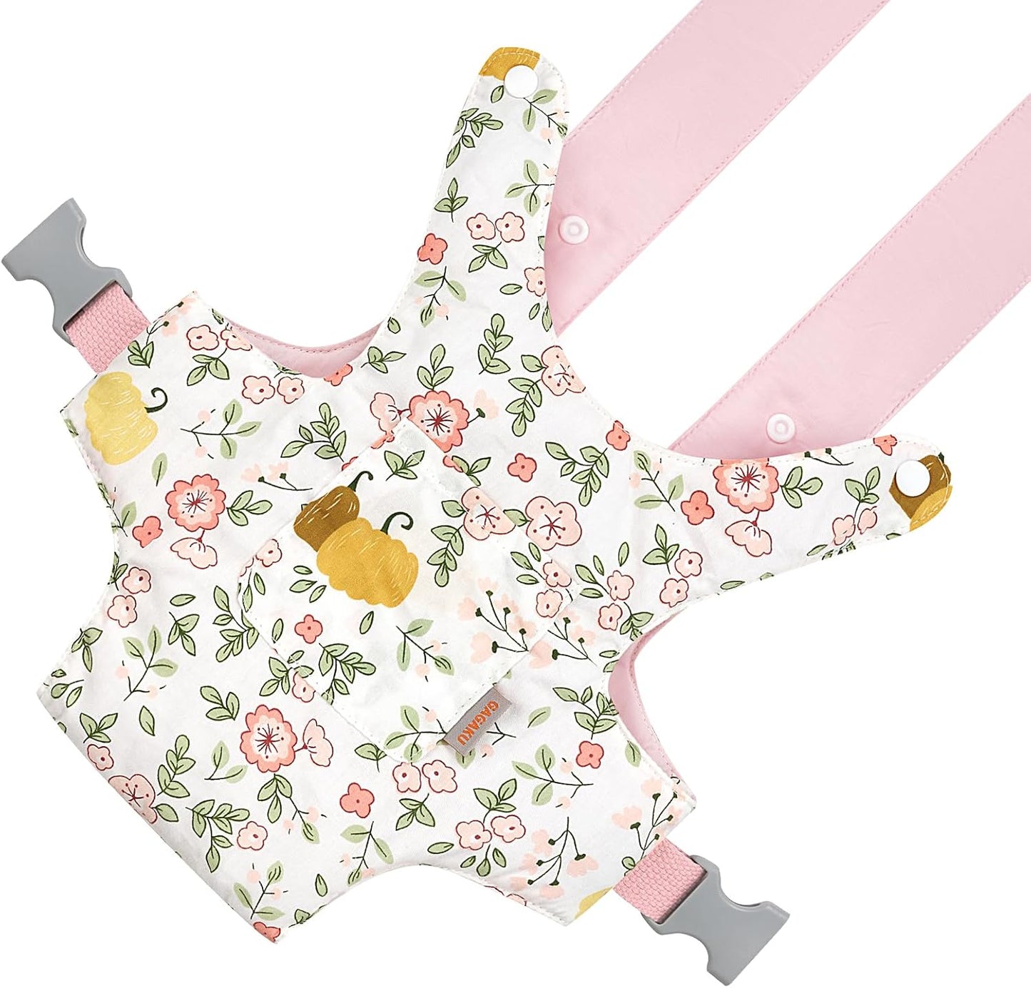GAGAKU Doll Carrier for Stuffed Animals, Reborn Baby Doll Accessories Toy Carriers for Kids 3+ Toddlers - Pink Wax Flowers