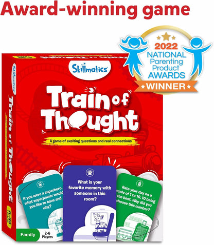 Skillmatics Card Game - Train of Thought, Fun for Family Game Night, Educational Toys, Travel Games for Kids, Teens and Adults, Gifts for Boys and Girls Ages 6, 7, 8, 9 and Up