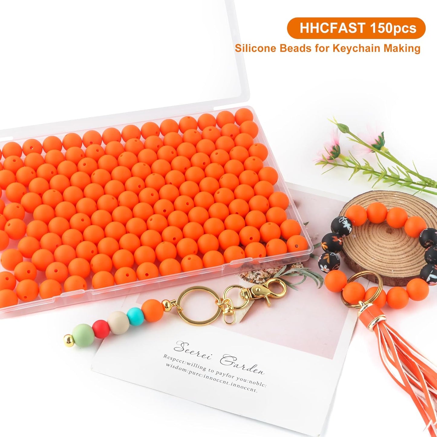 65Pcs 19mm Silicone Beads for Keychain Making Bracelet Necklace, Bulk Round Silicone Beads for Pens（Christmas Green） - Colors A