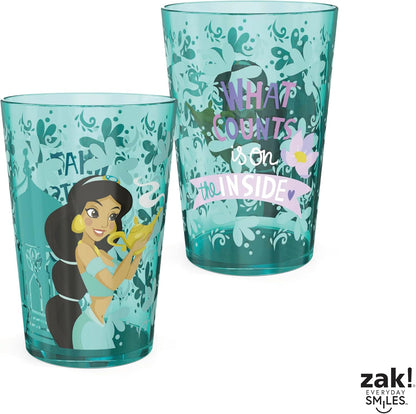 Zak Designs 14.5oz Disney Frozen 2 Nesting Tumbler Set Includes Durable Plastic Cups, Fun Drinkware is Perfect for Kids, 4pk (14.5oz, Anna & Elsa & Olaf)