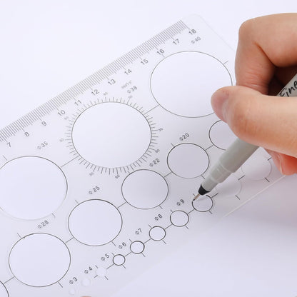 Mr. Pen Circle Templates - Large & Small Sizes, Circle Stencil & Ruler for Drafting & Drawing