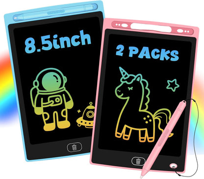 4 Pack LCD Writing Tablet for Kids, Erasable and Reusable Toddler Doodle Board in 8.5 inch, Ideal Educational Drawing Pad for Learning Toy for Ages 3-8 Gifts for Girls Boys