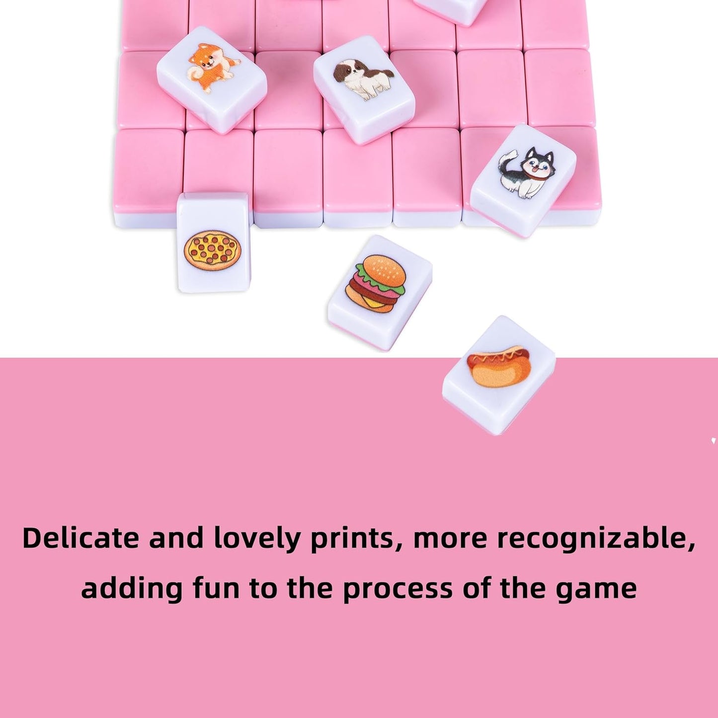 drizzle 65 Tiles Seaside Escape Blocks Game 30mm - Instruction Manual Panda Bag - National Flag & Vegetables Patterns
