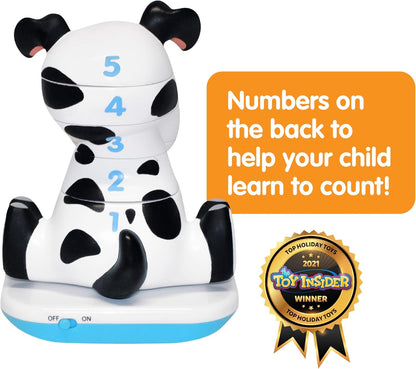 Stack-a-Roos Baby Giraffe by Salus Brands - Animal Stacking Toy, Educational Early Learning Toy for Infants Babies Toddlers, Age 12+ Months - Great Baby Gifts, STEM