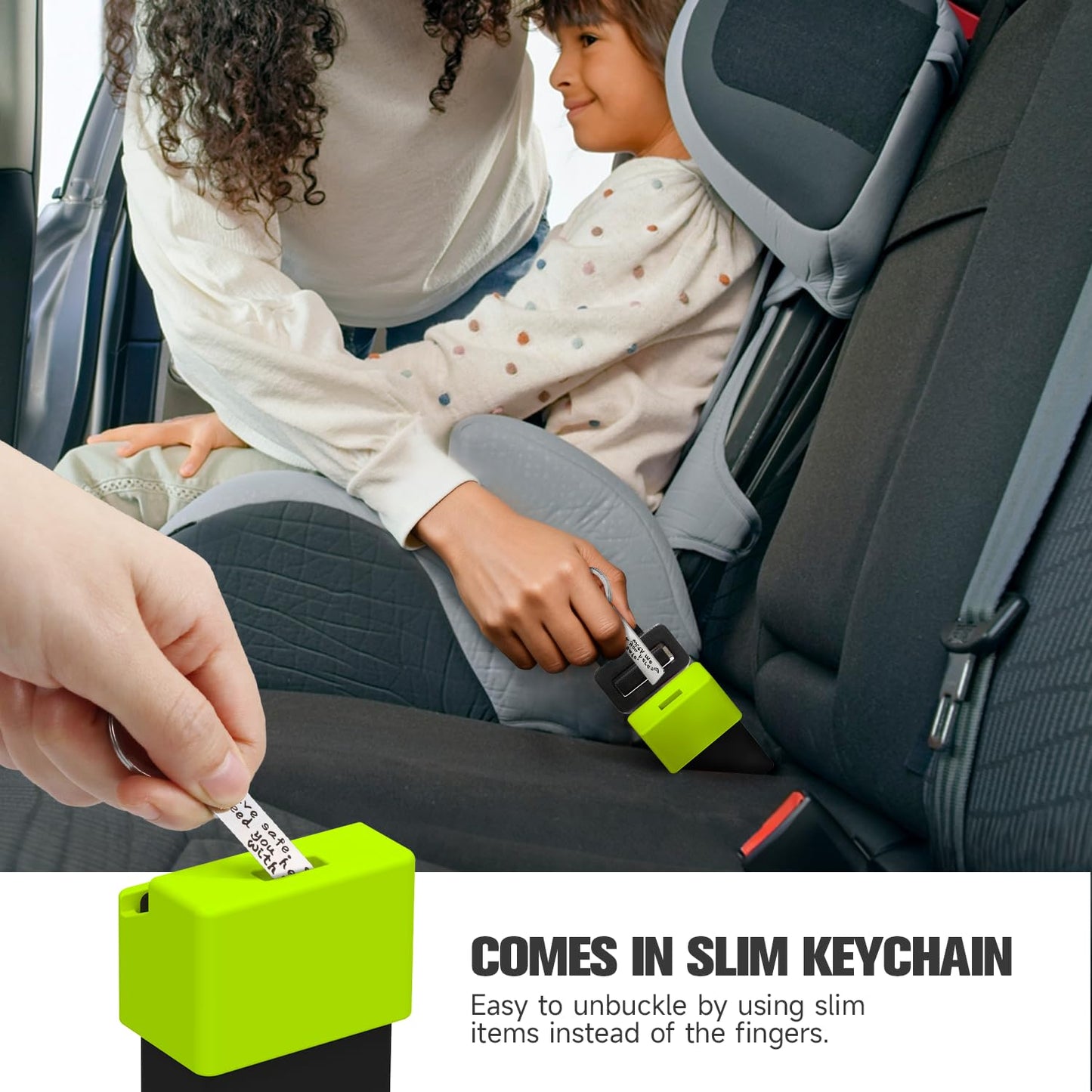 Morlike Silicone Seatbelt Secure Buckle Safety Cover Lock | Keep Children Safe in Car Seat and Prevent Kids from Accidentally Unbuckling | Buckle Guard Fits Almost Vehicles (red,2PACK)