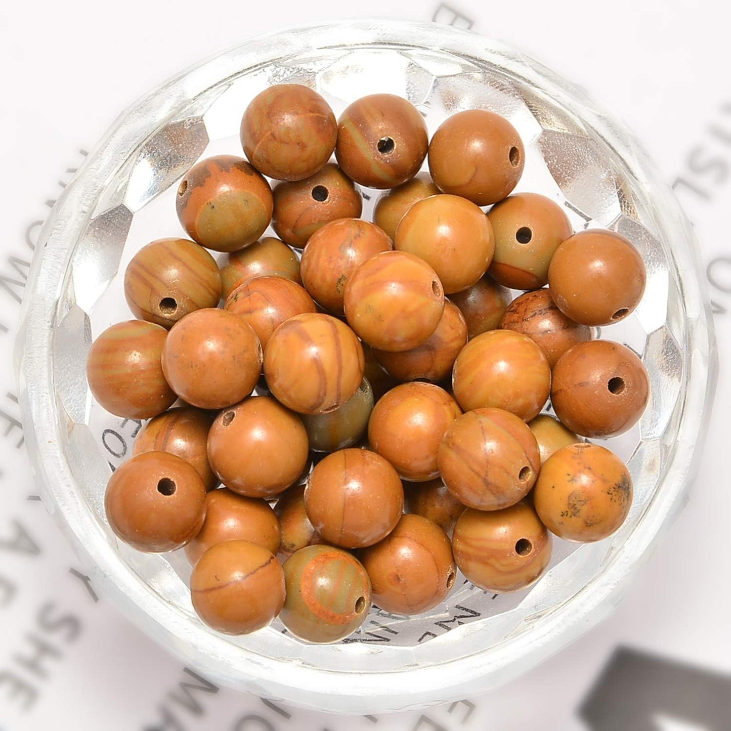 NCB 100pcs Original Natural Stone Beads Gemstone Round Loose Beads 6mm 8mm 10mm (Blue Aventurine, 6mm 100Beads) - Colors B