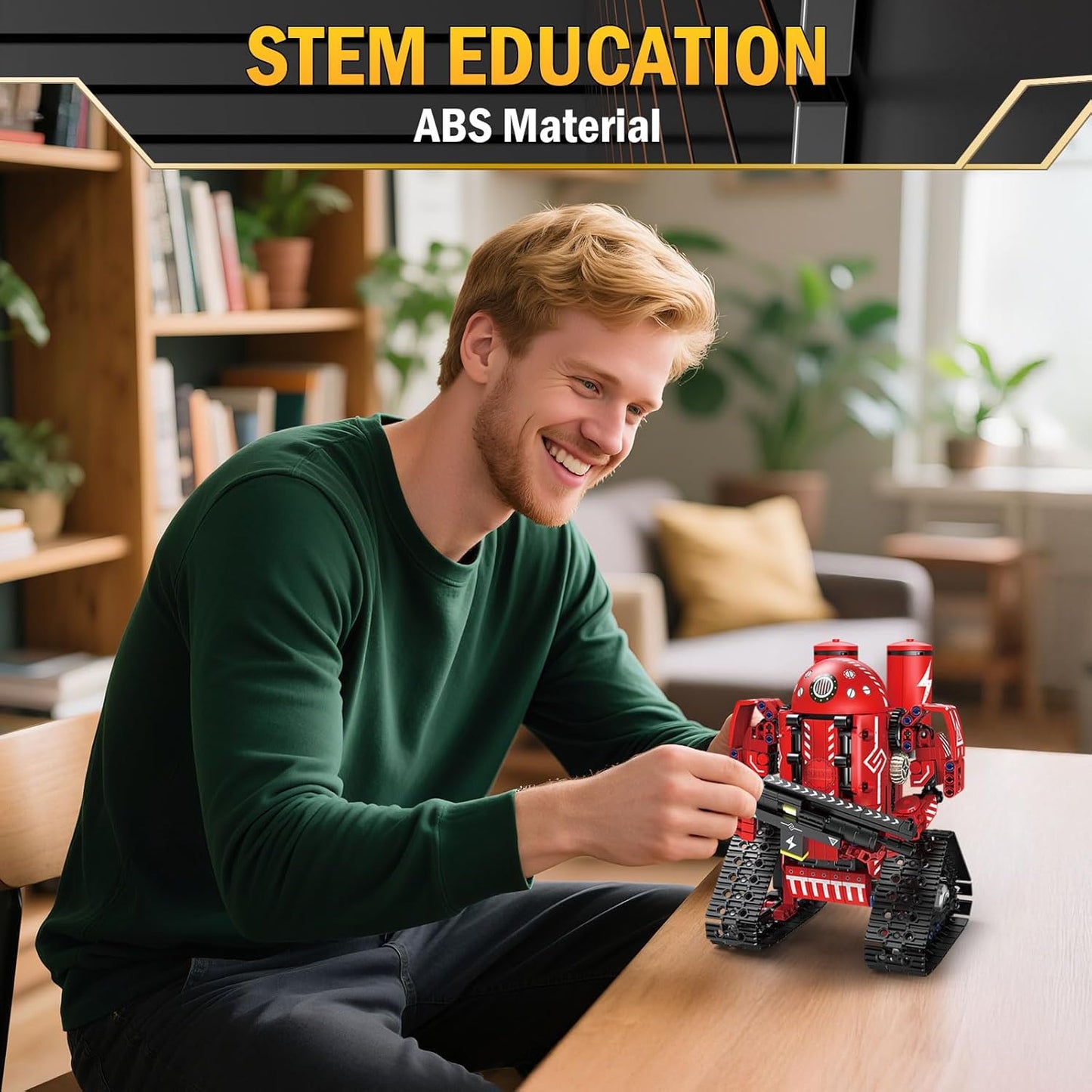 STEM Robot Building Kit with Remote Control for Boys Age 6-13, Coding Robotic Technic Toys Birthday Gifts for Kids, 5 in 1 Science Kit Robotic Models with 539 Pieces