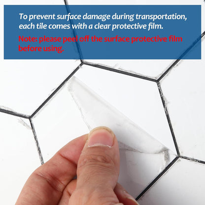 Yipscazo 10 Sheet Hexagon Peel and Stick Backsplash,Self Adhesive Luxury Faux Marble Tile, Asenka Beige Wall Tile for Kitchen, Stick on Backsplash Tiles for Bathroom,RV,Laundry