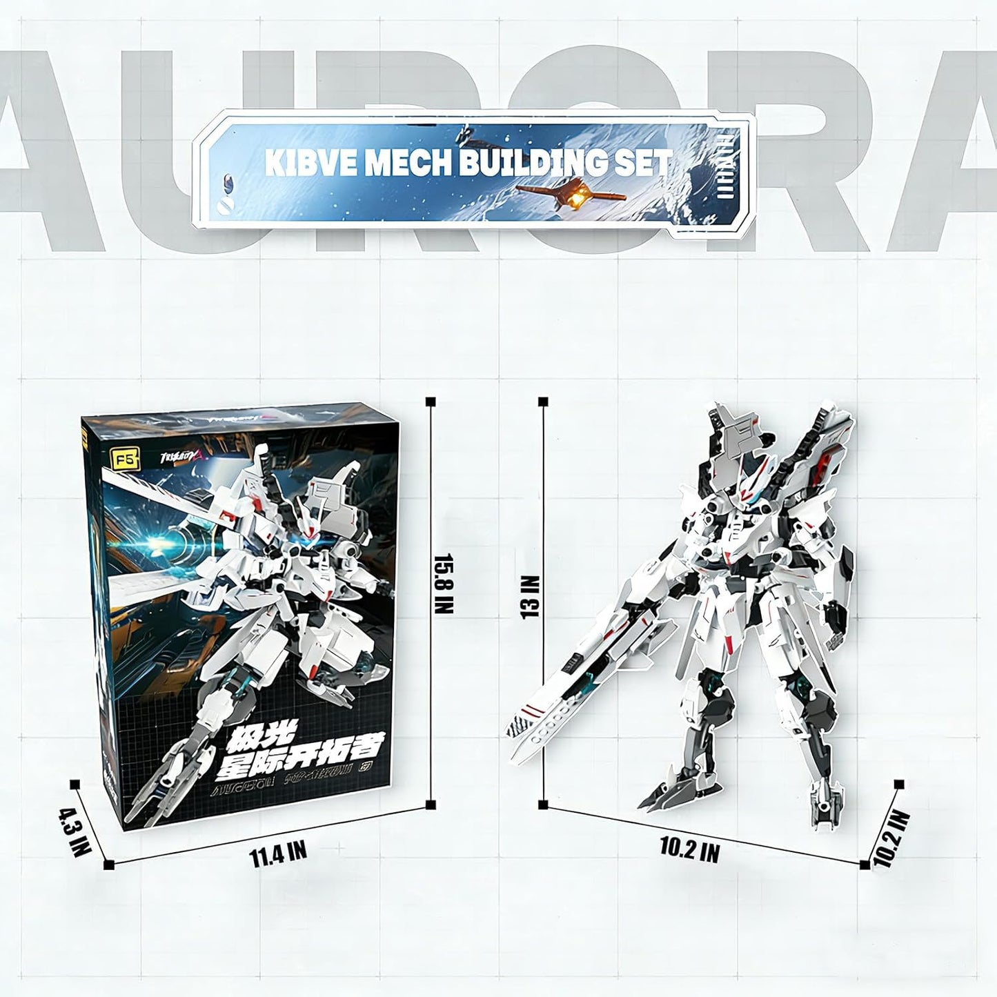 Mech Robot Building Blocks Set Movable Joints Construction Toy 654PCS Creative Collectible Action Figure Model Kit for Kids and Hobbyists Ages 6+