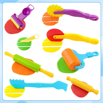 36-Piece Dough Tool Set for Kids Ages 3-8 – Includes Animal Cutters, Rolling Pins, Rollers, Random Colors