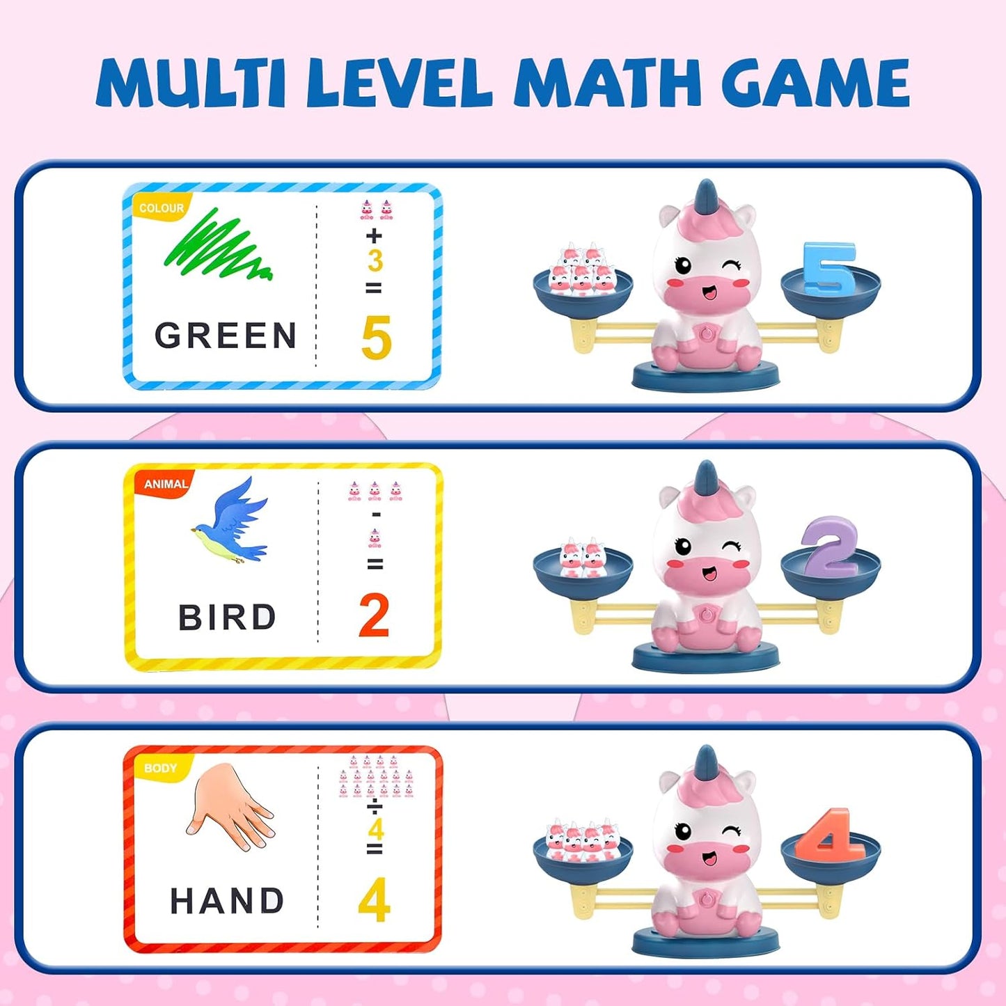 Snugzy Frog Balance Counting Toys, Number Counting Scale Games for Kids Cool Math Learning Games for Boys and Girls Preschool Kindergarten Learning STEM Montessori Educational Toys for 3+ (93 PCS)