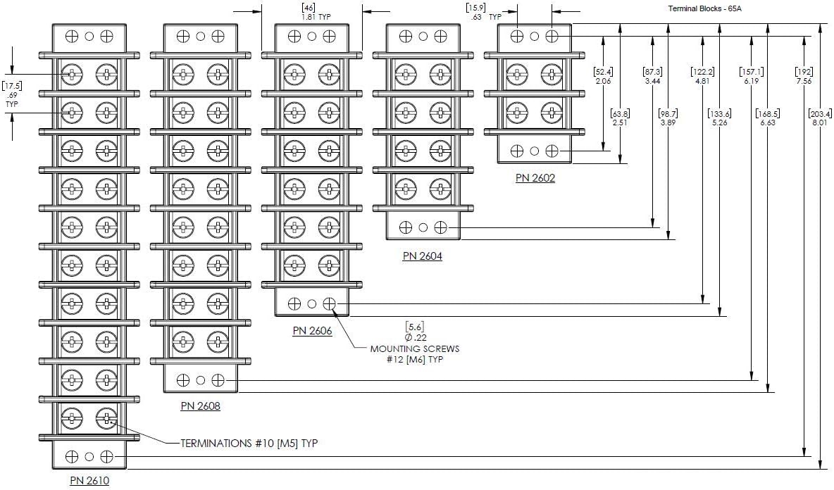 Blue Sea Systems Terminal Blocks 20A - 65A