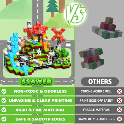 Magnetic Blocks Toys for Kids, 100 PCS Building Blocks Cubes, Stacking Magnetic Tiles Toys for Kids Toddlers Boys Girls Ages 3 4 5 6 7 8-12 Birthday Gifts Party Supplies (Underworld)