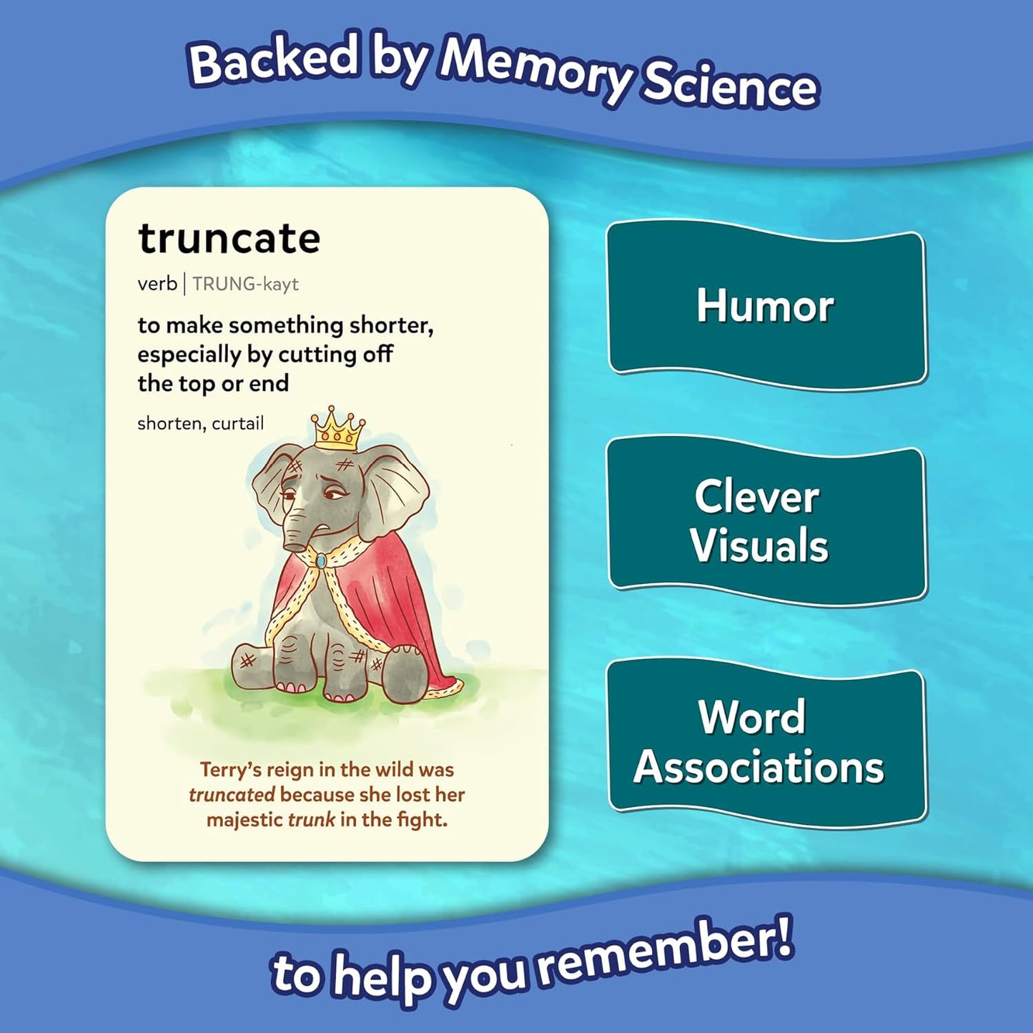 Skillmatics Vocabulary Flash Cards for Kids - Learn 100 Words with Wordplay, Visuals, & Soundplay, Educational Gift for Ages 8, 9, 10 & Up, Screen-Free Language Game