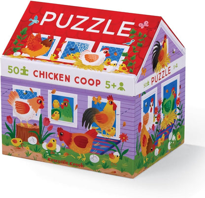 Crocodile Creek 50-Piece Jigsaw Puzzle - Fun Table or Floor Puzzles for Kids Ages 4-6 and Up - Includes Heavy-Duty Shaped Box for Storage - Shark Reef - 12" x 8" Finished