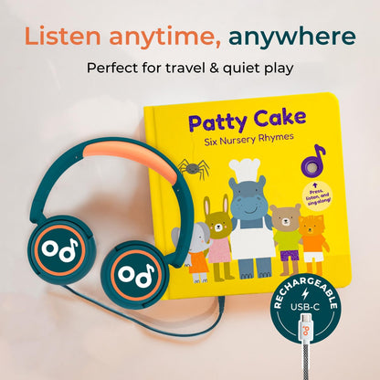 Cali's Books Rock Music Books for Toddlers 1-3 - Singing Button Sound Board Book for 2 Year Old Children, Musical Toddler Rock Songs Toys, 18 Month Interactive Learning Toy, USB-C Rechargeable